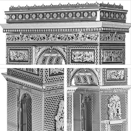 Piececool Metal Puzzle 3D Model - Arc de Triomphe