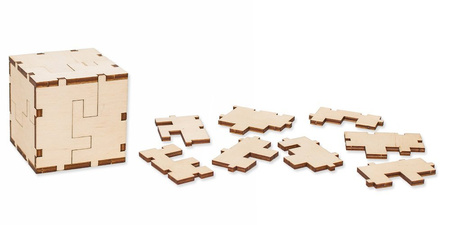 EWA Wooden 3D Puzzle - Cube