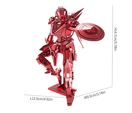 Piececool Puzzle Metal 3D Model - Mech Shield Man