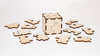 EWA Wooden 3D Puzzle - Cube