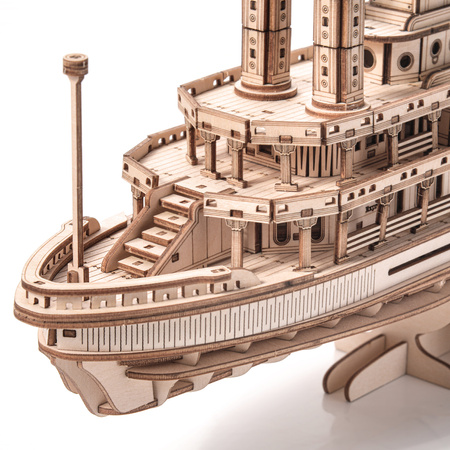 Little Story Drewniane Puzzle Model 3D - Parowiec