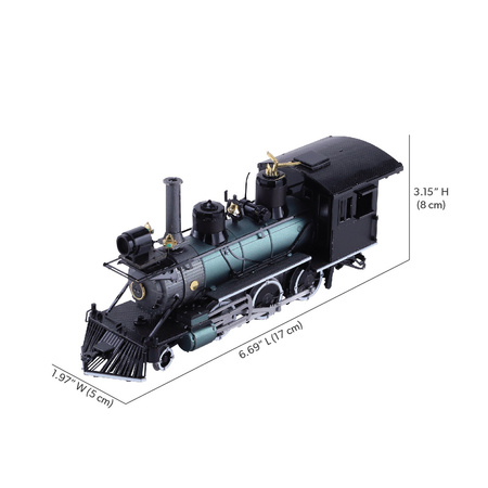 Piececool Puzzle Metalowe Model 3D - Lokomotywa Mogul