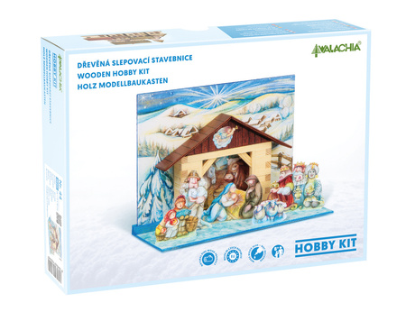 Walachia Folding Wooden Model - Bethlehem Crib