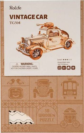 ROBOTIME 3D Wooden Puzzle - Antique Car