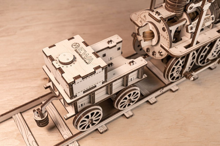 EWA Drewniane Puzzle 3D - Lokomotywa Parowa