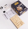 ROBOTIME Drewniane Puzzle 3D - Pozytywka Steampunk Pies