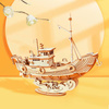 ROBOTIME 3D Wooden Puzzle - Fishing Vessel