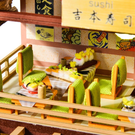 LITTLE STORY Folding Wooden LED Model - Sushi House
