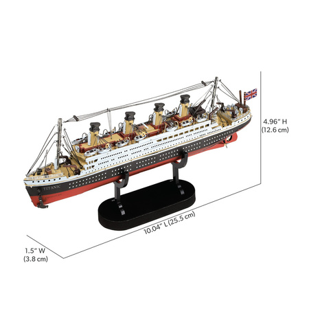 Piececool Puzzle Metalowe Model 3D - Statek Titanic