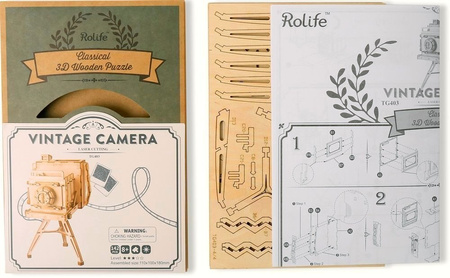 ROBOTIME 3D Wooden Puzzle - Camera Organizer