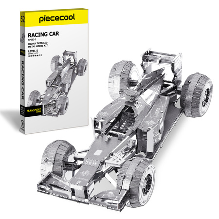 Piececool Puzzle Metalowe Model 3D - Wyścigówka