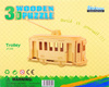 ROBOTIME 3D Wooden Puzzle - Tramway