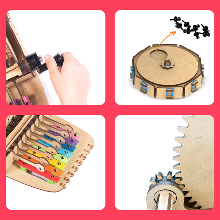 Smartivity Wooden Mechanical 3D Puzzle - Music Machine Xylophone