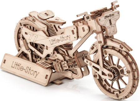 Little Story Drewniane Puzzle Model 3D - Motocykl Żużlowy