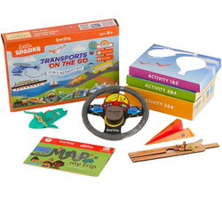 Smartivity Drewniane Mechaniczne Puzzle 3D - Zestaw Transport on the Go