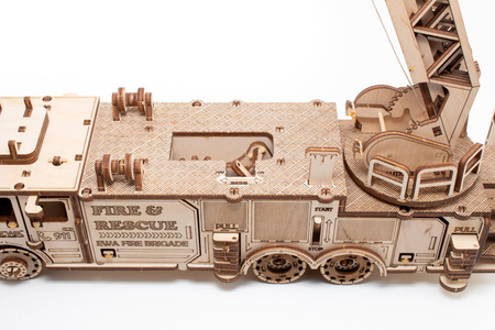 EWA Wooden 3D Puzzle - Fire Truck