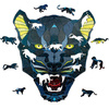 EWA Wooden 2D Puzzle - Panther Puzzle