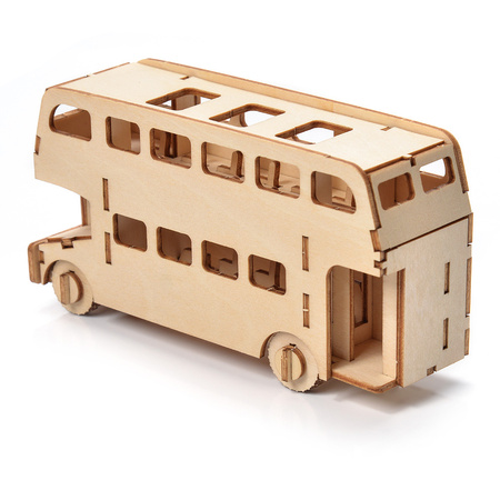 Little Story Drewniane Puzzle Model 3D - Autobus