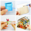 ROBOTIME Miniature House DIY Wooden LED 3D Model - Cathy's Flower House