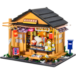 LITTLE STORY Miniature House Kit DIY Wooden LED Model - Corner Grocery Store