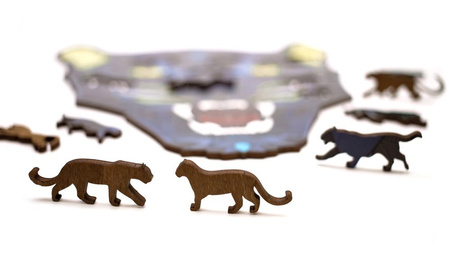 EWA Wooden 2D Puzzle - Panther Puzzle