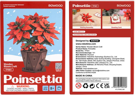 ROBOTIME Drewniane Puzzle 3D - Motocykl Cruiser