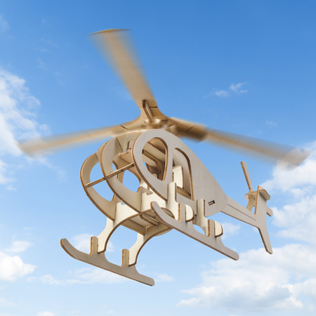 Little Story Wooden Model 3D Puzzle - Helicopter