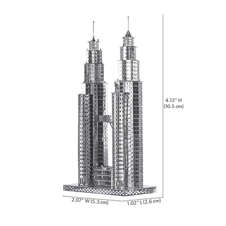 Piececool Metal Puzzle 3D Model - Petronas Towers