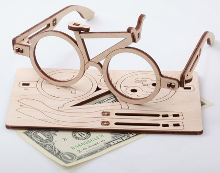 Mr.Playwood Wooden 3D Puzzle - Bike Glasses