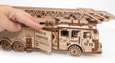 EWA Wooden 3D Puzzle - Fire Truck