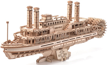 Little Story Drewniane Puzzle Model 3D - Parowiec