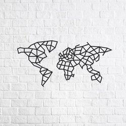 EWA Drewniane Puzzle 3D Dekoracja Mapa Świata