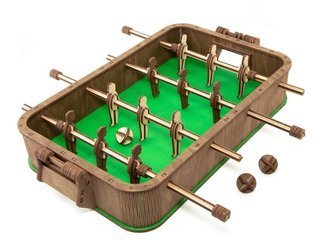 EWA Drewniane Puzzle 3D Gra Stół Do Piłkarzyków