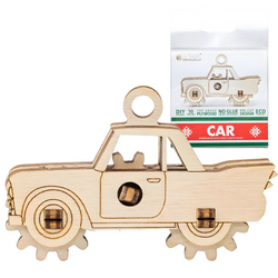 EWA Drewniane Puzzle 3D - Samochodzik