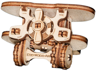 EWA  Drewniane Puzzle 3D Samolocik