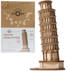 Little Story Drewniane Puzzle Model 3D - Krzywa Wieża w Pizie