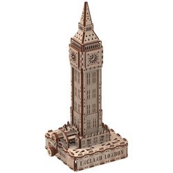 Mr.Playwood Drewniane Puzzle 3D z Diodą LED - Big Ben