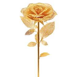 Piececool Puzzle Metalowe Model 3D - Złota Róża