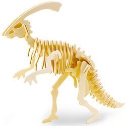 ROBOTIME Drewniane Puzzle 3D - Dinozaur Parasaurolophus