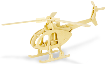 ROBOTIME Drewniane Puzzle 3D - Helikopter