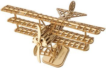 ROBOTIME Drewniany Model Puzzle 3D Samolot DIY