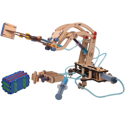 Smartivity Drewniane Mechaniczne Puzzle 3D - Żuraw Hydrauliczny