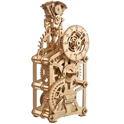 UGEARS Składany Drewniany Model 3D - Zegar Silnikowy