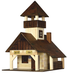 Walachia Składany Drewniany Model 3D - Chatka Turystyczna