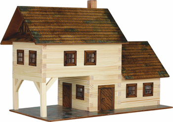 Walachia Składany Drewniany Model 3D Tawerna