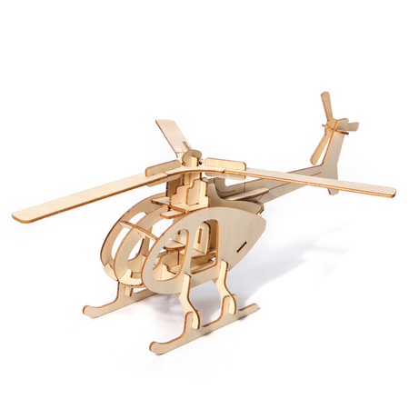 Little Story Drewniane Puzzle Model 3D - Helikopter