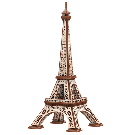 Mr.Playwood Drewniane Puzzle 3D - Wieża Eiffla