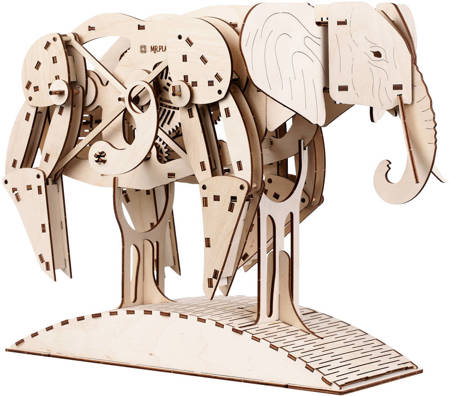 Mr.Playwood Drewniany Model Puzzle 3D Słoń