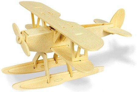 ROBOTIME Drewniane Puzzle 3D Model Samolot