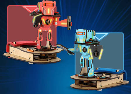 Smartivity Drewniane Mechaniczne Puzzle 3D - Bitwa Cyborgów